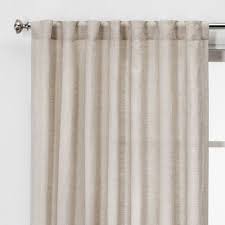 108 X54 Linen Light Filtering Window Curtain Panel Natural Threshold Linen Curtain Panels Linen Curtains Panel Curtains