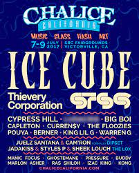 The chalice festival kicked off at the san bernardino county fairgrounds on friday, july, 7, 2017 in victorville, ca, the festival, which celebrates cannabis culture, featured glass blowers, live art. Ice Cube On Twitter Gonna Rip The Chalice Festival In July Come Make Some Noise With Ya Boy Https T Co 2xqf1ty8nz