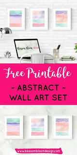 Free Printable Abstract Wall Art Set You Get A Set Of Three Coordination Wall Art Prints Featuring Paste Free Printable Wall Art Free Art Prints Free Wall Art