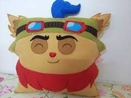 Handmade League Of Legends Teemo Lol Pillow Cushion Throw Pillow Plush Decorative League O League Of Legends Game League Of Legends Teemo Video Game Crafts