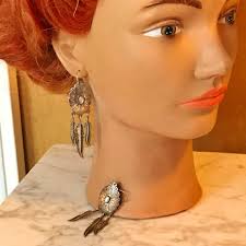 Navajo shield earrings