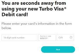 • activate a new card. Www Turboprepaidcard Com Activate Access Your Funds