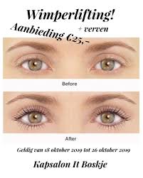 lashlift wimpers wenkbrauwen wimpers verven