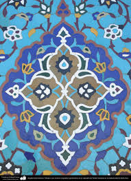 معماری اسلامی نمایی از کاشی کاری حرم حضرت فاطمه معصومه س در شهرستان مقدس قم 113 گالری هنر اسلامی و تصویر Islamic Patterns Islamic Art Eastern Art
