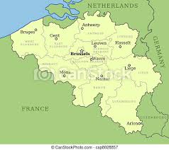 Claim a country by adding the most maps. Map Of Belgium Belgium Map With Administrative Division Into Provinces Brussels Is The Capital City Other Cities Are Canstock