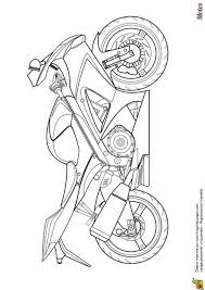 Dessin de moto cross plaira à tout garçon. Coloriage D Une Moto Japonaise Pour La Course Hugolescargot Com Coloriage Moto Coloriage Dessin Moto Facile