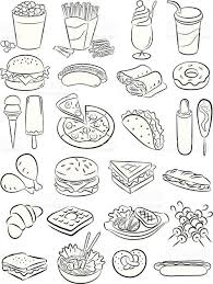 Fast Food Royalty Free Stock Vector Art Doodle Drawings Doodles Doodle Art