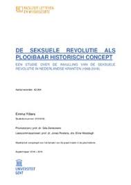 Sexuele voorlichting (1991), upload, share, download and embed your videos. De Seksuele Revolutie Als Plooibaar Historisch Concept