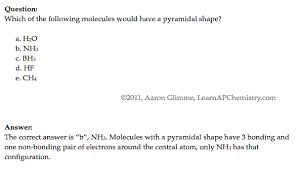 Welcome To Learnapchemistry Com This Or That Questions Molecular Geometry Question Paper