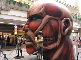 Attack on titan anime info and recommendations. Gigantic Attack On Titan Anime Titan Appears At Shopping Mall In Japan Photos Soranews24 Japan News