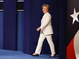2016 democratic nominee, secstate, senator, hair icon. Clinton S Choice To Wear White At Debate Conveys Struggle Of Suffragists Says Expert Abc News