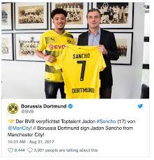 Man utd could miss out on jadon sancho forever if £80m transfer bid fails this summer manchester united could miss out on sancho forever if their bid to sign the winger fails this summer. 18 Year Old Winger Jadon Sancho Extends Bvb Contract Soccertoday