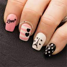 From simplistic to spectacular cute nail art designs, you shall witness them all in the making on this platform. Cute And Lovely Heart Shape Nail Art Design For You Valentines Nail Red Nail Art Designs Romantic Heart Shape N Romantic Nails Paris Nails Nail Art For Kids