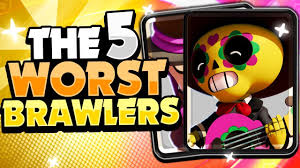 Every brawler in brawl stars has their individual strengths and weaknesses. Pro S Top 5 Worst Brawlers In Brawl Stars Brawler Rankings Pro Gameplay Youtube