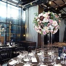 Amazon Com Everbon Set Of 6 Clear Acrylic Flower Vase Decorative Centerpiece Wedding Display Rack Crystal Table Wedding Vases Wedding Columns Wedding Display