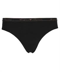 Buy online & get free delivery on orders over £30. Emporio Armani 163337 1p223 Bi Pack Brazilian Panties Black