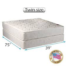 Dream Sleep Legacy Gentle Firm 2 Sided Twin Mattress Set With Bed Frame Included Orthopedic Type Spine Support Go Mattress Sets Mattress King Size Mattress