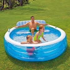 Piscine Gonflable Family Siege Avec Dossier Pour Adultes Et Enfants 57190np Intex Bricobravo