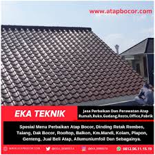 Beratnya hanya 1/6 dari berat genteng beton. Jasa Perbaikan Masalah Kebocoran Atap Bocor Dinding Rembes Talang Dak Beton Dll