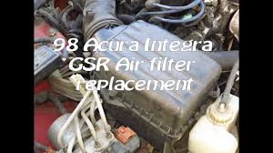 Please consult your selected dealer. 1994 2001 Acura Integra Gsr Engine Air Filter Replacement Youtube