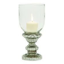 Maybe you would like to learn more about one of these? Mercury Glass Finish Pedestal Hurricane 14 Candle Holder