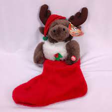 Musical Moose Christmas Stocking Animated Singing Plush Sings Jingle Bells Mountainview Christmas Plush Toys Christmas Stockings Christmas Moose