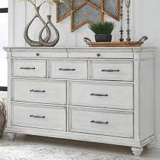 Signature Design By Ashley Kanwyn 9 Drawer Dresser In Distressed Whitewash Nfm 9 Drawer Dresser Dresser Drawers Signature Design By Ashley