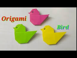 What kind of paper do you use to make a bird? How To Make A Paper Bird Origami Bird Youtube