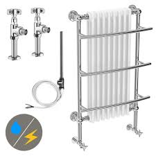Check spelling or type a new query. Yale Traditional Wall Hung Towel Rail Radiator Inc Valves Electric Heating Kit Victorian Plumbing Uk