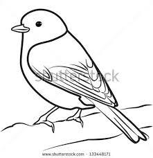 Bird Outline Vector Bird Line Drawing Bird Outline Outline Drawings