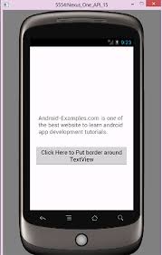 Android:text=hi, this layout has rounded corner borders. 1. Add Border To Textview Android Programmatically