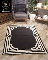 Cift Tarafli Pamuk Dekoratif Hali Ve Kilim Kod 6125a Siyah Ozellikler Pamuk Kilim Kendiliginden Sacakli Cift Yonlu Kullanim 30 Derece M Kilim Halilar Hali