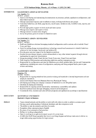 Salesforce Admin Resume Samples Velvet Jobs