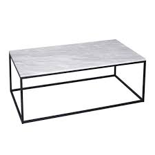 White Marble And Black Metal Contemporary Rectangular Coffee Table In 2020 Coffee Table Rectangle Marble Top Coffee Table Marble Coffee Table