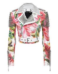 You will need a pdf reader to view these files. Leather Biker Flowers Philipp Plein Outlet