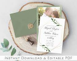 Wedding Invitation Printable Template Editable Wedding Etsy Wedding Invitations Printable Templates Wedding Invitations Printable Wedding Invitations