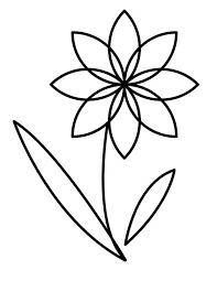 Download and print these simple flower outline coloring pages for free. Flower Outline Coloring Page Kids Play Color Flower Coloring Pages Flower Outline Coloring Pages