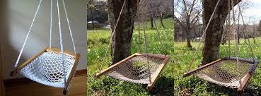 Wrap a rope, tree strap, or other suspension securely around the two tree trunks. Twin Oaks Hammocks