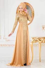 Nayla Collection Pullu Gold Tesettur Abiye Elbise 90000gold Tesetturisland Com The Dress Elbise Nedime Giysileri