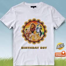 Birthday T Shirt Design For Boys Lion King Iron On Transfer Lion King Birthday Shirt Diy Lion King Shirt Designs Lion King Printabl Diy Birthday Shirt Custom Birthday Shirts Birthday Shirts