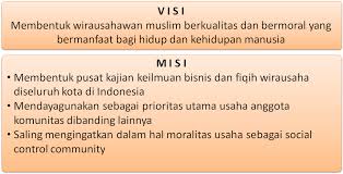 Visi mewujudkan desa mandiri sebagai kawasan ekonomi kreatif terintegrasi kawasan wisata bahari, menuju desa sejahtera, religius, mandiri dan berbudaya. Visi Dan Misi Komunitas Pengusaha Muslim Sejahtera