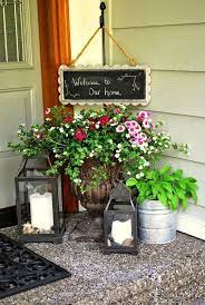 12 Ways To Spring Up Your Front Porch Bless My Weeds Front Porch Decorating Porch Decorating Door Decorations