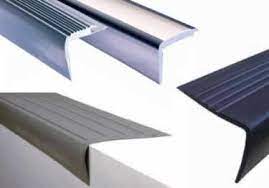 Planks mimic the grain and size of hardwood floors, so it distinguishes them from hardwood or laminated very hard coatings. Stair Nosing Rubber Vinyl Metal