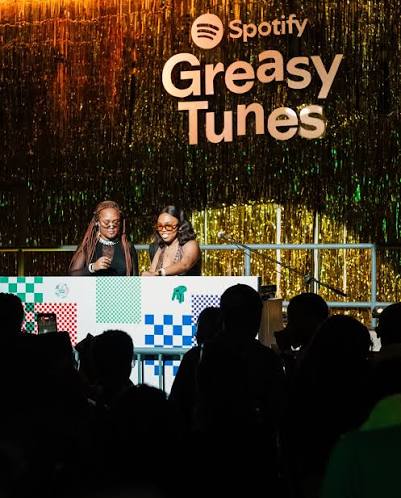 Just two greasy DJs at @spotifygreasytunes. #femaledj #spotify #afrohouse