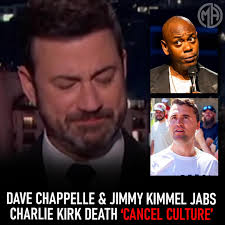 Cancel Culture' Is Dave Chappelle about to be Cancelled after taking jabs  at Charlie Kirk? Jimmy Kimmel was Cancelled. Is Freedom of Speech still  real? #DaveChappelle #JimmyKimmel
