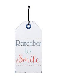 List of ways to white wash and distress pallet wood. Adams And Co Remember To Smile 16 X 8 5 Inch Distressed White Wood Wall Tag And Rope Sign Plaque Buy Online In Botswana At Botswana Desertcart Com Productid 38649644