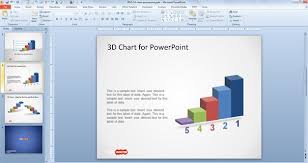 Free 3d Concept Bar Chart Design For Powerpoint Free