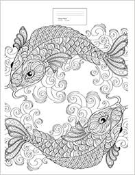 Welcome to our popular coloring pages site. Pisces Color Cover Pisces Fish Adult Color Cover Brewbiliah 9781718931053 Amazon Com Books