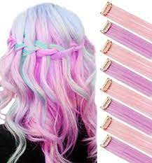 Check spelling or type a new query. Amazon Com Sararhy Light Pink Light Purple Fashion Hair Accessories Clip In On Wig Pieces For Amercian Girls And Women Colored Hair Extension Toys Games