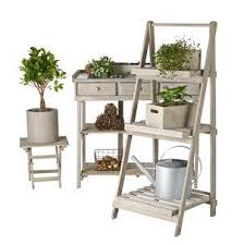 Flower Shelf Unit Planteringsbord Inredning Uterum